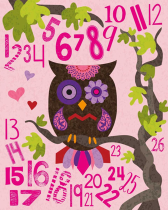 Picture of OWL SET NUMLET PINKS 2
