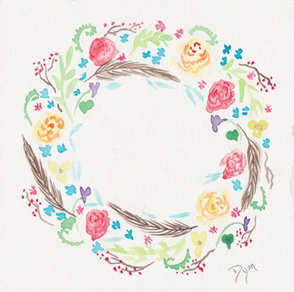 Picture of WILDFLOWER WREATH 1