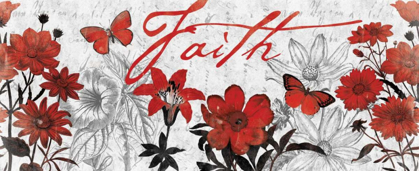Picture of FLORAL FAITH RED