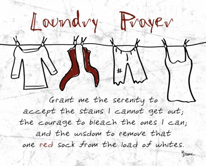 Picture of LAUNDRY PRAYER GRAY