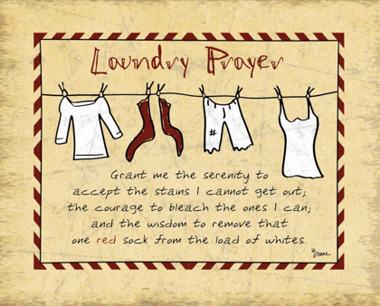 Picture of LAUNDRY PRAYER STRIPE