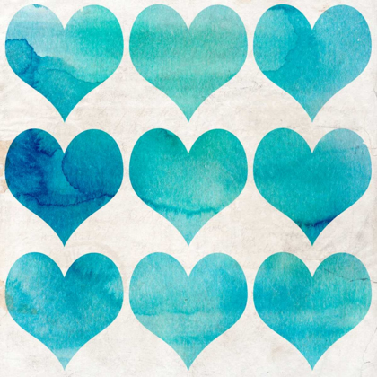 Picture of WATERCOLOR HEARTS 2