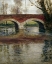 Picture of A RIVER LANDSCAPE WITH A BRIDGE