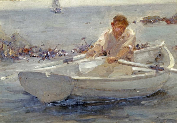 Picture of MAN IN A ROWING BOAT