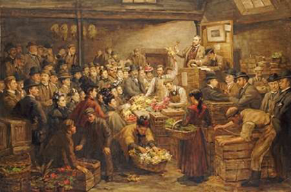 Picture of AN EDINBURGH FLOWER MARKET