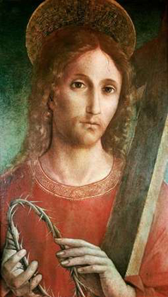 Picture of JESUS WITH CROSS AND CROWN OF THORNS