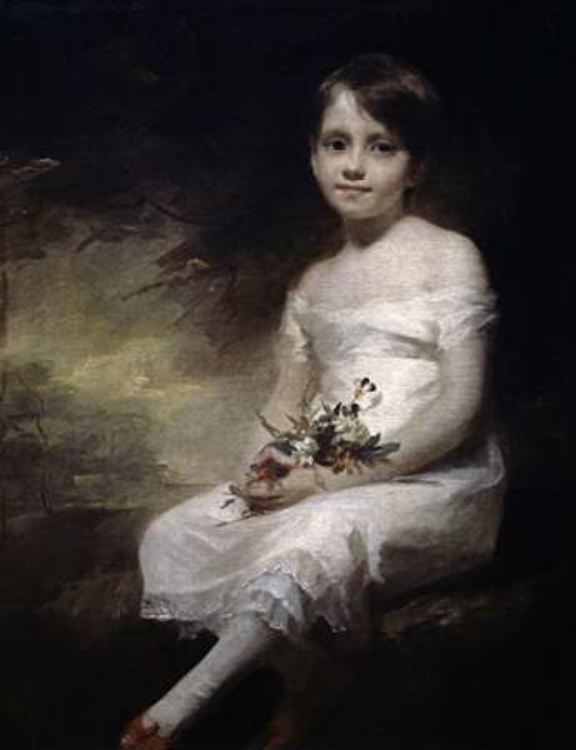 Picture of YOUNG GIRL WITH FLOWERS