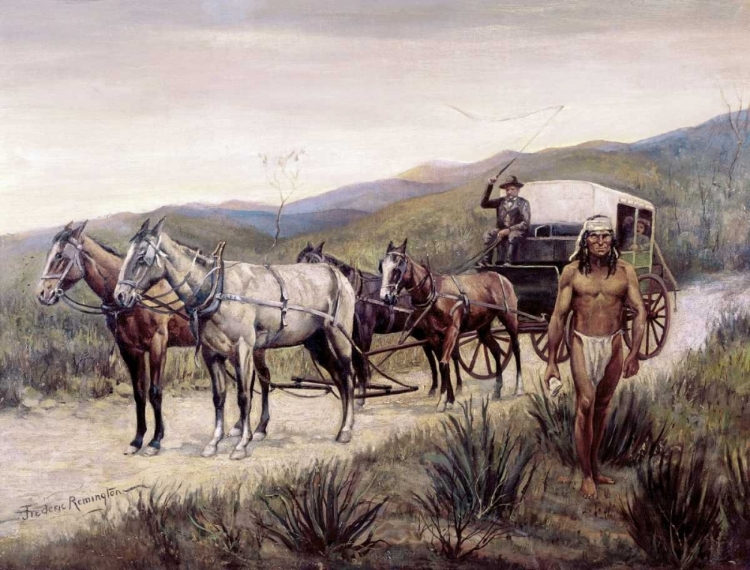 Picture of HALTED STAGECOACH