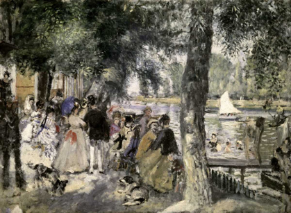 Picture of LA GRENOUILLIERE - BATHERS IN THE SEINE