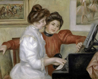 Picture of YVONNE AND CHRISTINE LEROLLE AT THE PIANO, 1897-1898
