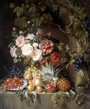 Picture of STILL LIFE WITH A BASKET OF FLOWERS