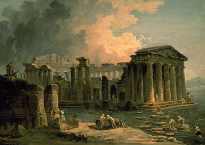 Picture of RUINS OF A DORIC TEMPLE
