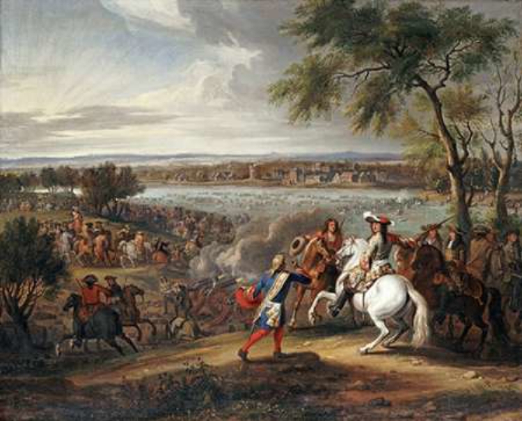 Picture of KING LOUIS XIV OF FRANCE CROSSING THE RHINE