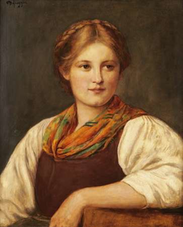 Picture of A BAVARIAN PEASANT GIRL
