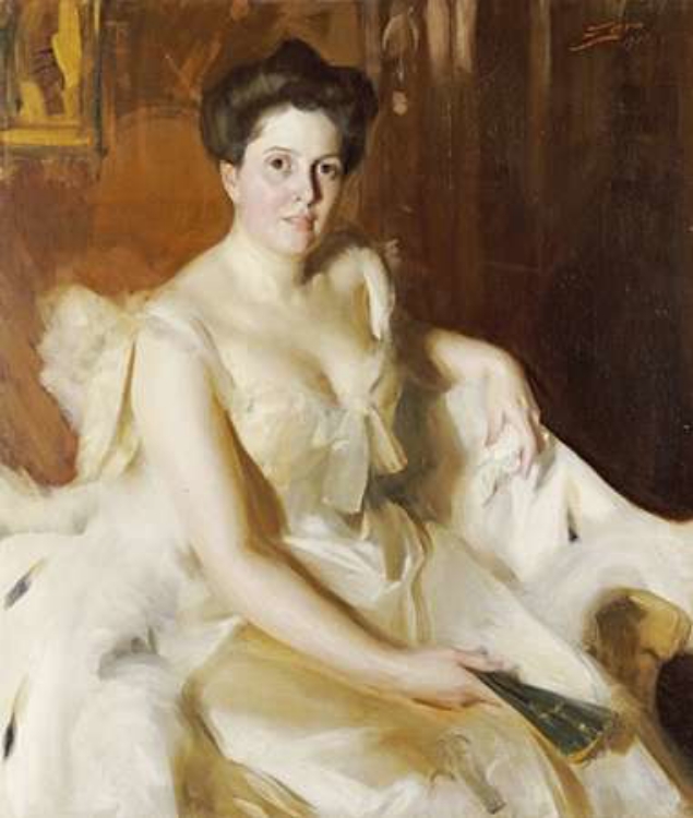 Picture of PORTRAIT OF MRS DE VER WARNER