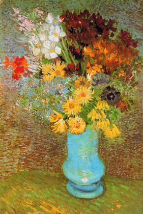 Picture of VASE DAISIES AND ANEMONES