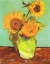 Picture of VASE WITH THREE SUNFLOWERS