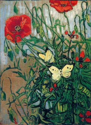 Picture of BUTTERFLIES AND POPPIES