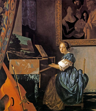 Picture of LADY SEATED AT A VIRGINAL
