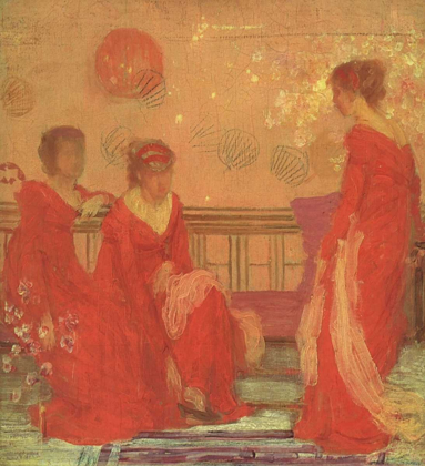 Picture of HARMONY IN FLESH COLOUR AND RED 1869