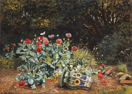 Picture of SUMMER FLOWERS IN A QUIET CORNER OF A GARDEN