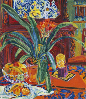 Picture of STILL LIFE WITH A POT PLANT