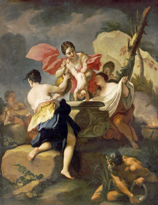 Picture of THETIS DIPPING THE INFANT ACHILLES INTO WATER FROM THE STYX