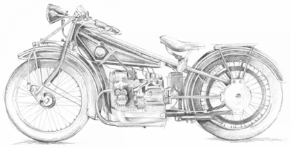 Picture of MOTORCYCLE SKETCH I