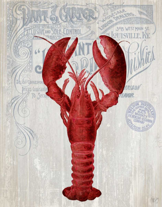 Picture of LOBSTER PROHIBITION LOBSTER ON WHITE