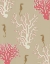 Picture of CORAL AND SEAHORSE IN BEIGE