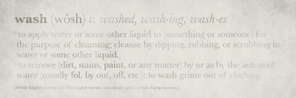 Picture of DEFINITIONS - WASH I