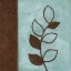 Picture of BROWN LEAVES SQUARE - LEFT