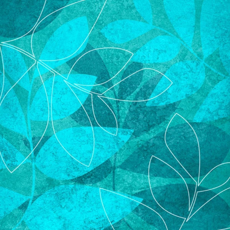 Picture of TURQUOISE LEAVES I