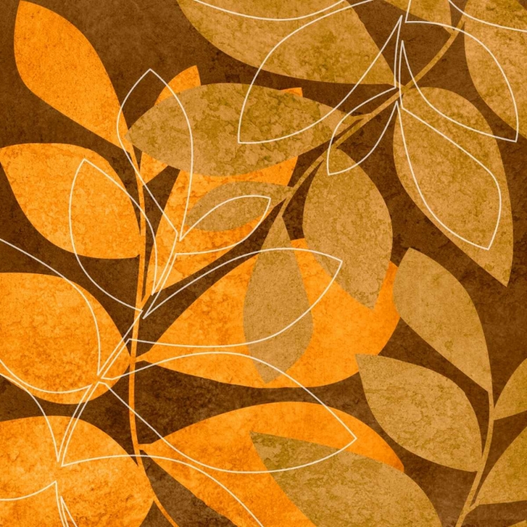 Picture of ORANGE LEAVES II