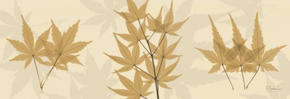 Picture of LEAVES TAN ON BEIGE