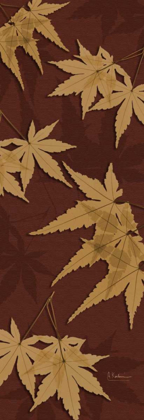 Picture of LEAVES BROWN ON RED 2