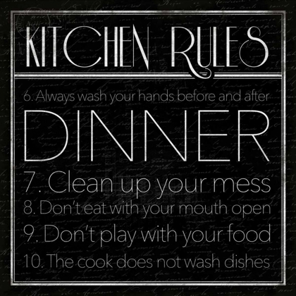 Picture of KITCHEN RULES 2