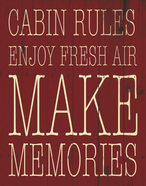 Picture of CABIN RULES