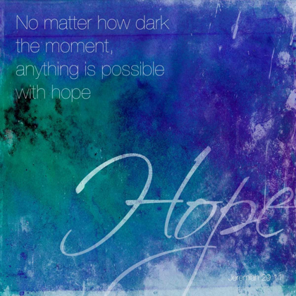 Picture of WATERCOLOR HOPE QUOTED