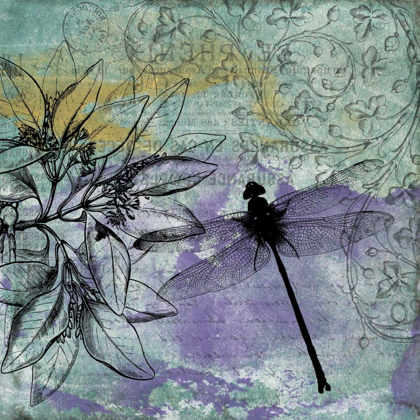 Picture of DRAGONFLY FLORALS 2