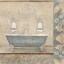 Picture of BATH FLORAL PATTERN BLUE 1