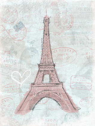 Picture of EIFFEL SKETCH ROMANTIC