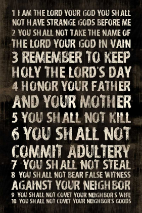 Picture of FULL 10 COMMANDMENTS