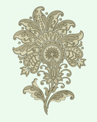 Picture of CELADON FLORAL MOTIF III