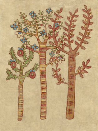 Picture of LINEN TREES I