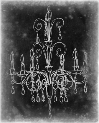 Picture of CHALKBOARD CHANDELIER SKETCH II