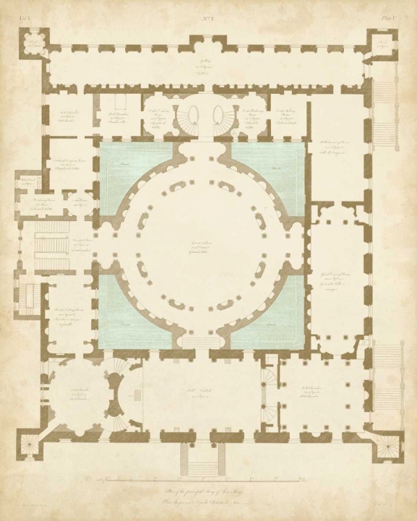 Picture of PLAN IN TAUPE AND SPA I