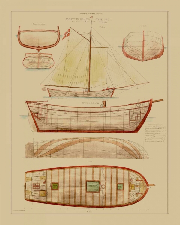 Picture of ANTIQUE SHIP PLAN III