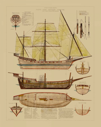 Picture of ANTIQUE SHIP PLAN II