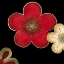 Picture of POP BLOSSOMS IN RED II